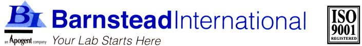 Barnstead International ISO 9001