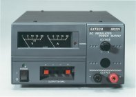 A Picture of the Extech 382225 analog power supply.